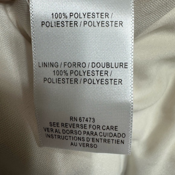 Taylor Cream and Purple Floral Long Sleeve Dress - Picture 5 of 6